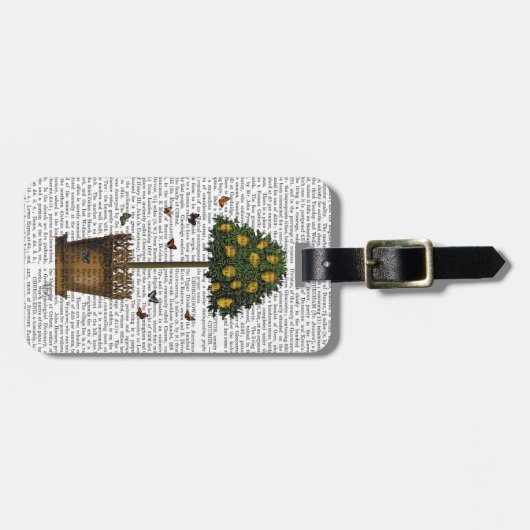 Zitronenbaum Gepäckanhänger (Vorderseite horizontal)