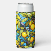 Zitronenbaum, gläsernes Muster, mediterran Selters Dosenkühler (Seltzer Vorderseite)