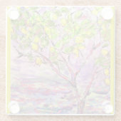 Zitronenbaum Glasuntersetzer (Rückseite)