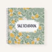 Zitronenbaum - Grasskizze Notizblock (Vorderseite)