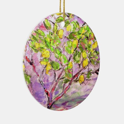 Zitronenbaum Keramik Ornament (Rechts)