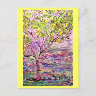 Zitronenbaum Postkarte