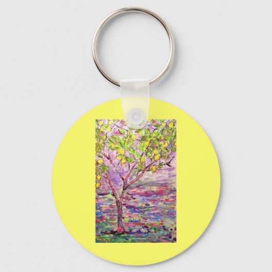 Zitronenbaum Schlüsselanhänger (Vorderseite)