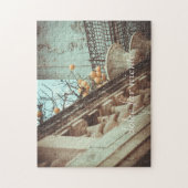 Zitronenbaum und alte Gebäude Puzzle (Vertikal)