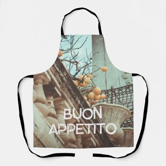 Zitronenbaum und alte Gebäude Schürze (Vorderseite)