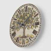 Zitronenbaum - Wanduhr (Winkel)