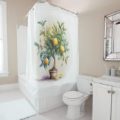 Zitronenbaumduschvorhang | Treeverliebte Kunst Duschvorhang (Beispiel)