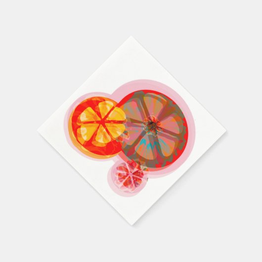 Zitronenbäume Serviette (Ecke)