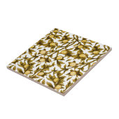 Zitronenbaumfrüchte Grüngelb Fliese (Seite)