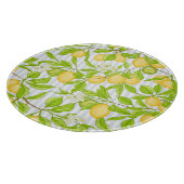 Zitronenbaumzweig: Streifen nahtloses Muster Schneidebrett (Ecke)