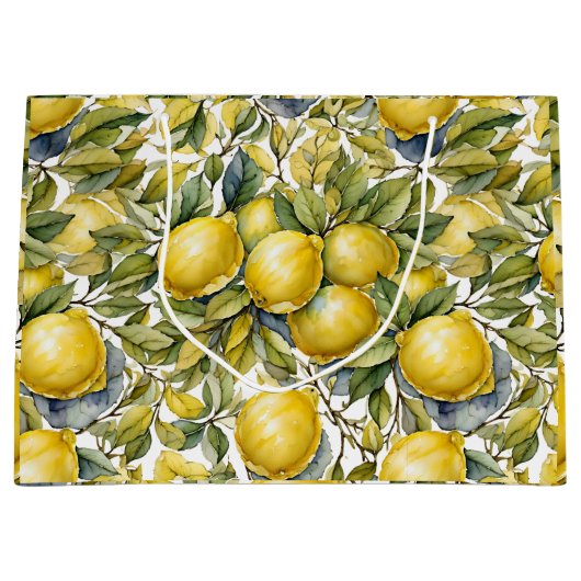 Zitronenbeutel Große Geschenktüte (Vorderseite)