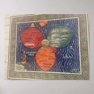 Zitronenblatt-Karte 1581, Plakat