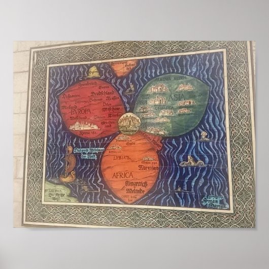 Zitronenblatt-Karte 1581, Plakat (Vorne)