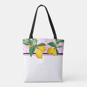 Zitronenblatt-Wasserfarben-Tasche Rosa Amalfi-Zi Tasche