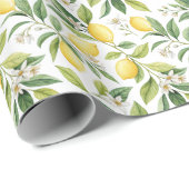 Zitronenblüte Geschenkpapier (Rolleneckpunkt)