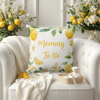 Zitronenblüten-Baby-Shower-Andenken-Dekoration Kissen
