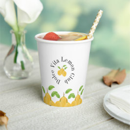 Zitronenblüten-Kollektion Pappbecher