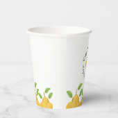 Zitronenblüten-Kollektion Pappbecher (Rechts)