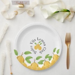 Zitronenblüten-Kollektion Pappteller