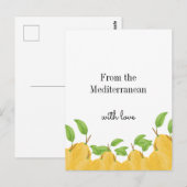 Zitronenblüten-Kollektion Postkarte (Vorne/Hinten)