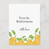Zitronenblüten-Kollektion Postkarte (Vorderseite)