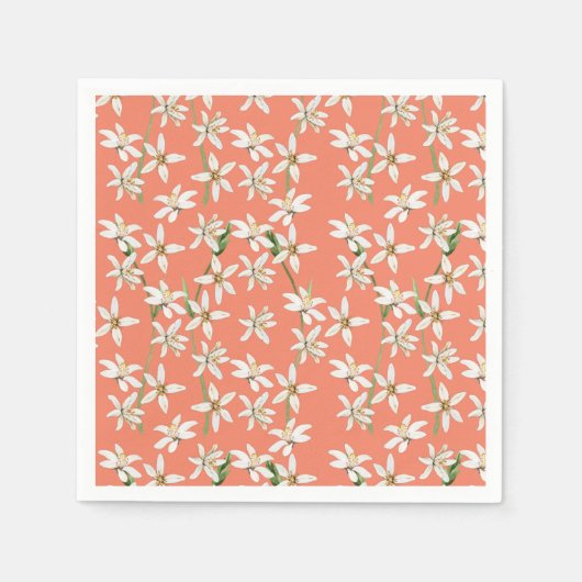 Zitronenblütenmuster Serviette (Vorderseite)