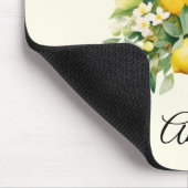 Zitronenbouquet mit weißen Blüten Mousepad (Ecke)