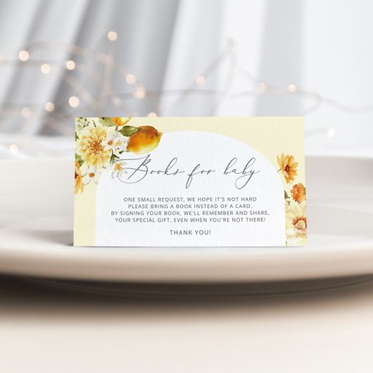 Zitronenbücher für Babytickets. Zitrusbücher für d Begleitkarte