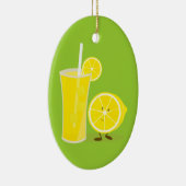Zitronencharakter stehend nahe bei Limonade Keramik Ornament (Rechts)