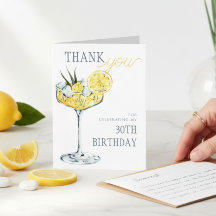 Zitronencocktail Ein bisschen älter 30. Geburtstag