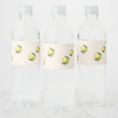 Zitronendesign Water Labels Wasserflaschenetikett (Flaschen)