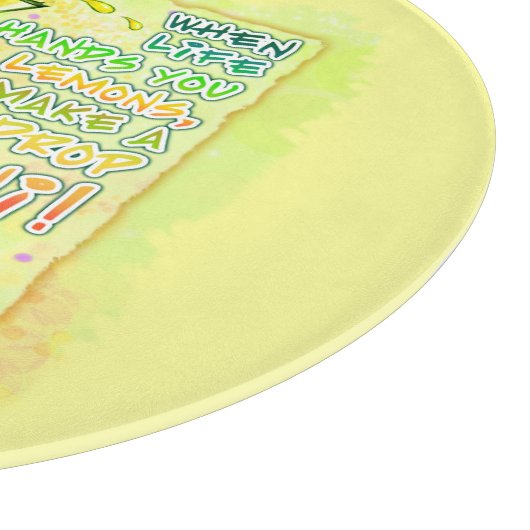 Zitronendrops-Martini-Glasschneiden-Bretter Schneidebrett (Ecke)