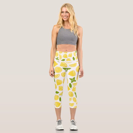 ZITRONENEFFEKT CAPRI LEGGINGS (Vorderseite)