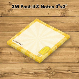 Zitroneneis-Stiel Post-it Klebezettel