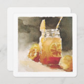 Zitroneneiskarte Feiertagskarte (Vorne/Hinten)