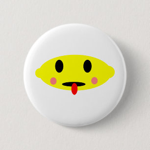 Zitronenfläche Button