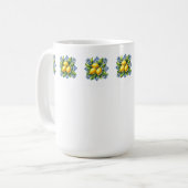 Zitronenfliese Kaffeetasse (Vorderseite Links)