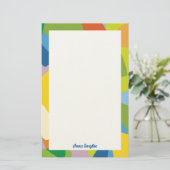 Zitronenfrischer Farbiger Briefpapier (Stehend Vorderseite)