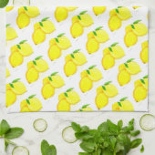 Zitronenfrucht Aquarellfarbe Zitrusfrucht Land Geschirrtuch (Gefaltet)