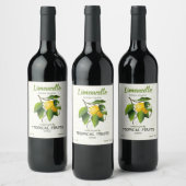 Zitronenfrucht | Limoncello Weinetikett (Flaschen)