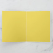 Zitronenfrucht mit Blick auf die hellgelben Zitron Karte (Innenseite)