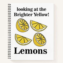 Zitronenfrucht mit Blick auf die hellgelben Zitron Notizblock