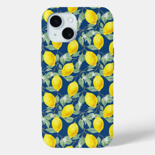 ZITRONENFRÜCHTE BLAUER HINTERGRUND Case-Mate iPhone HÜLLE