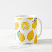 Zitronenfrüchte nahtlos kaffeetasse (VorderseiteRechts)