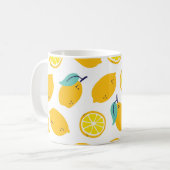 Zitronenfrüchte nahtlos kaffeetasse (Vorderseite Links)