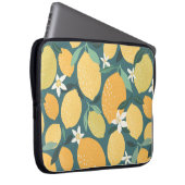 Zitronenfrüchte nahtlos laptopschutzhülle (Vorne Rechts)