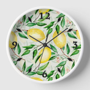 Zitronenfrüchte Uhr