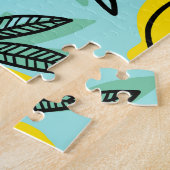 Zitronenfrüchte: Vintage Sommermuster. Puzzle (Seite)