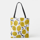 Zitronenfrüchte: Vintages, nahtloses Design. Tasche (Rückseite)