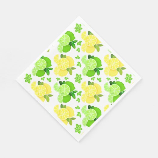 Zitronenfrüchte Zitronenfrüchte Zitronenfrüchte Serviette (Ecke)